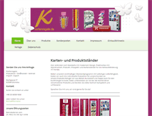 Tablet Screenshot of kartenregale.de